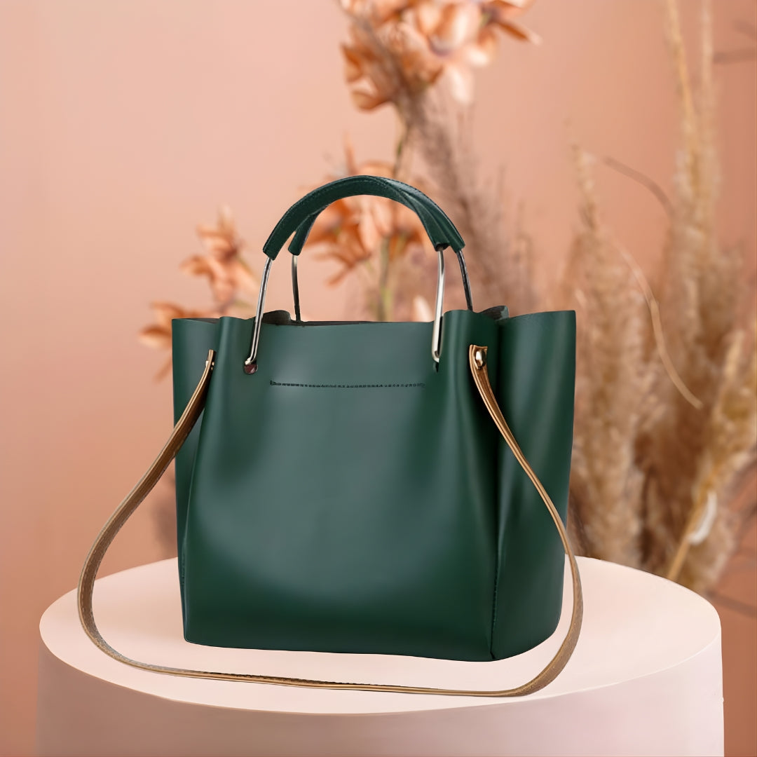 Luxury Maroon Tote Handbag for Women | Elegant Shoulder & Crossbody Bag