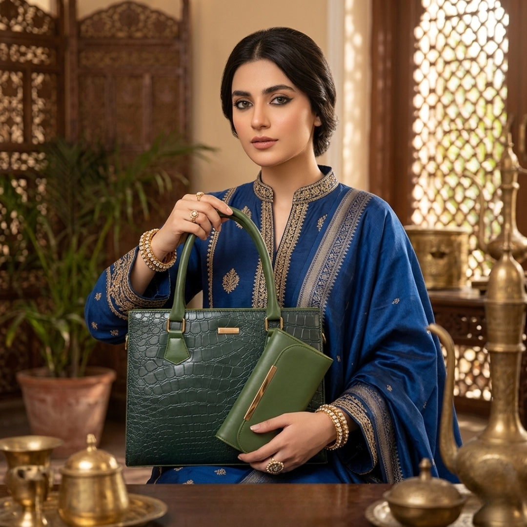 Luxury Textured Handbag Set – 3-Piece Premium Collection