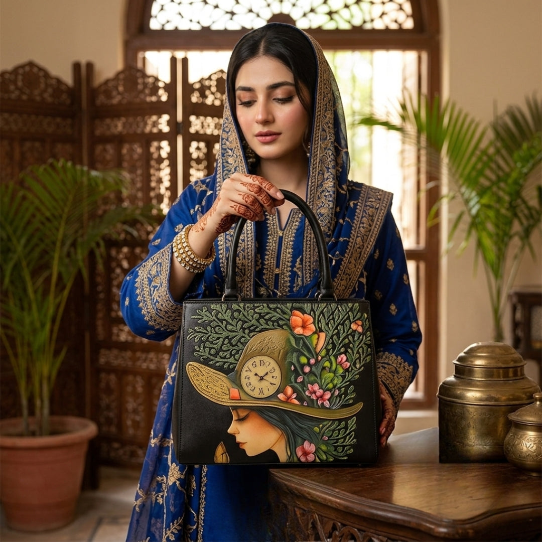 Elegant Artistic Hand-Painted Style Handbag | Premium Fashion Tote for Women