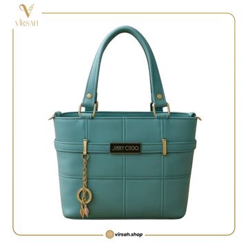 Premium Stitch-Pattern Handbag for Women | Elegant Structured Tote