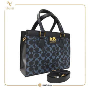 Luxury Coach-Inspired Monogram Handbag for Women | Premium Shoulder